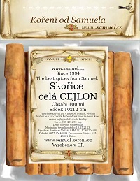 Skořice celá cejlonská 8cm -délka