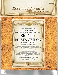 Skořice mletá cejlonská 