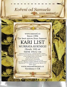 Kari list MURRAYA KOENIGII