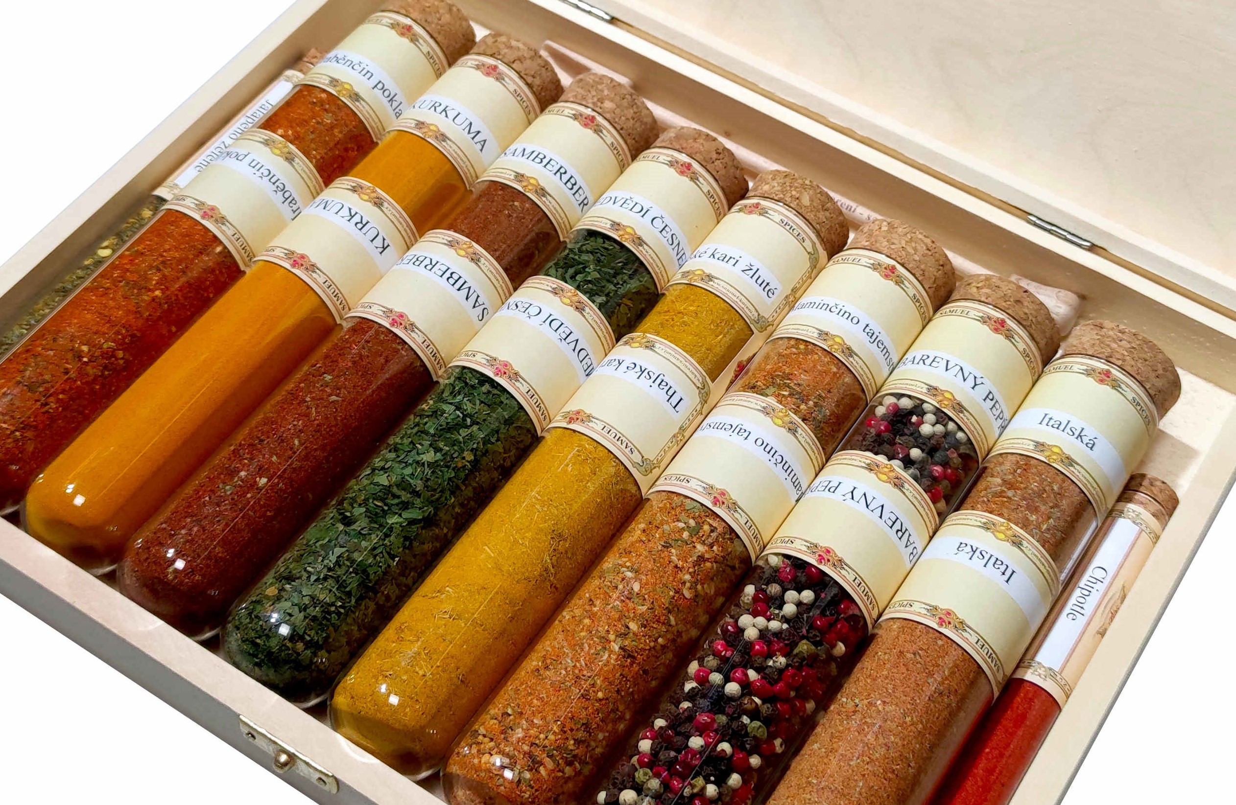 Dárkové koření 8 + 2 x chilli