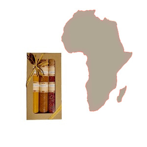 Dárková sada AFRIKA koření 3 x zkumavka velká Z5