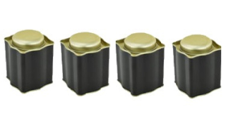 Plechová kořenka - černo-zlatá VÝPRODEJ