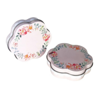 Plechová krabička s krajkou VÝPRODEJ